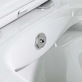 glasvilla Hänge WC Toilette Wand-WC Spülrandlos Weiß aus Keramik Wandmontage mit Absenkautomatik