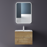 glasvilla Badmöbelset Unterschrank mit Waschbecken Waschtisch 2 Schubladen Badezimmer Waschbeckenunterschrank Badezimmermöbel Paestum