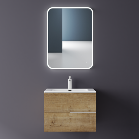 glasvilla Badmöbelset Unterschrank mit Waschbecken Waschtisch 2 Schubladen Badezimmer Waschbeckenunterschrank Badezimmermöbel Paestum