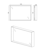 glasvilla Spiegelschrank Bad mit Beleuchtung Badezimmerschrank Hängeschrank Badezimmerspiegel Spiegelschrank-01