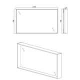 glasvilla Spiegelschrank Bad mit Beleuchtung Badezimmerschrank Hängeschrank Badezimmerspiegel Spiegelschrank-01