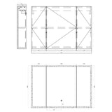 glasvilla Spiegelschrank Bad mit LED Beleuchtung Badezimmerschrank Hängeschrank Badezimmerspiegel Spiegelschrank-04