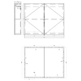 glasvilla Spiegelschrank Bad mit LED Beleuchtung Badezimmerschrank Hängeschrank Badezimmerspiegel Spiegelschrank-04