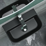 glasvilla Aufsatzwaschbecken Hängewaschbecken BTH: 38x23,5x8cm Waschschale Waschbecken aus Keramik Brüssel003