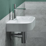 glasvilla Aufsatzwaschbecken Hängewaschbecken BTH: 38x23,5x8cm Waschschale Waschbecken aus Keramik Brüssel003