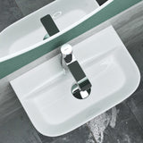 glasvilla Aufsatzwaschbecken Hängewaschbecken BTH: 38x23,5x8cm Waschschale Waschbecken aus Keramik Brüssel003