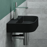 glasvilla Aufsatzwaschbecken Hängewaschbecken BTH: 38x23,5x8cm Waschschale Waschbecken aus Keramik Brüssel003