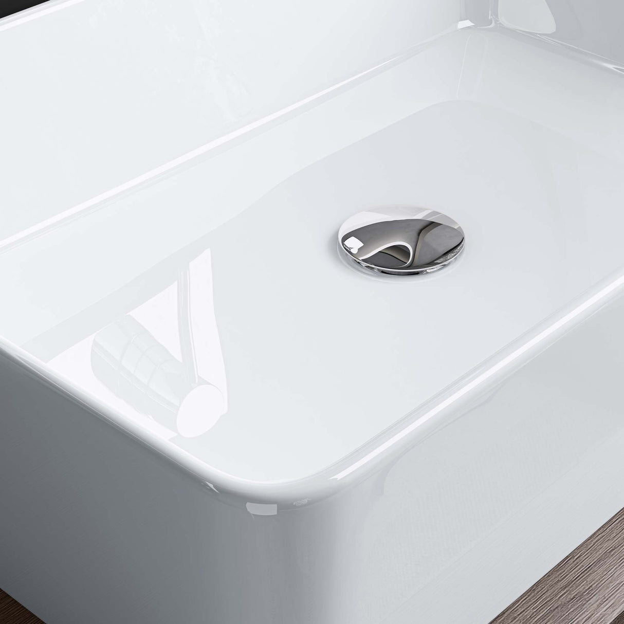 glasvilla Waschbecken Aufsatzwaschbecken BTH: 59x38x13,5cm Waschschale aus Keramik Brüssel105D