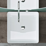 glasvilla Waschbecken weiß Aufsatzwaschbecken Waschschale aus Keramik Brüssel105