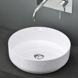 glasvilla Waschbecken Aufsatzwaschbecken Waschschale Rund Waschbecken aus Keramik mit Nano-Beschichtung Brüssel203