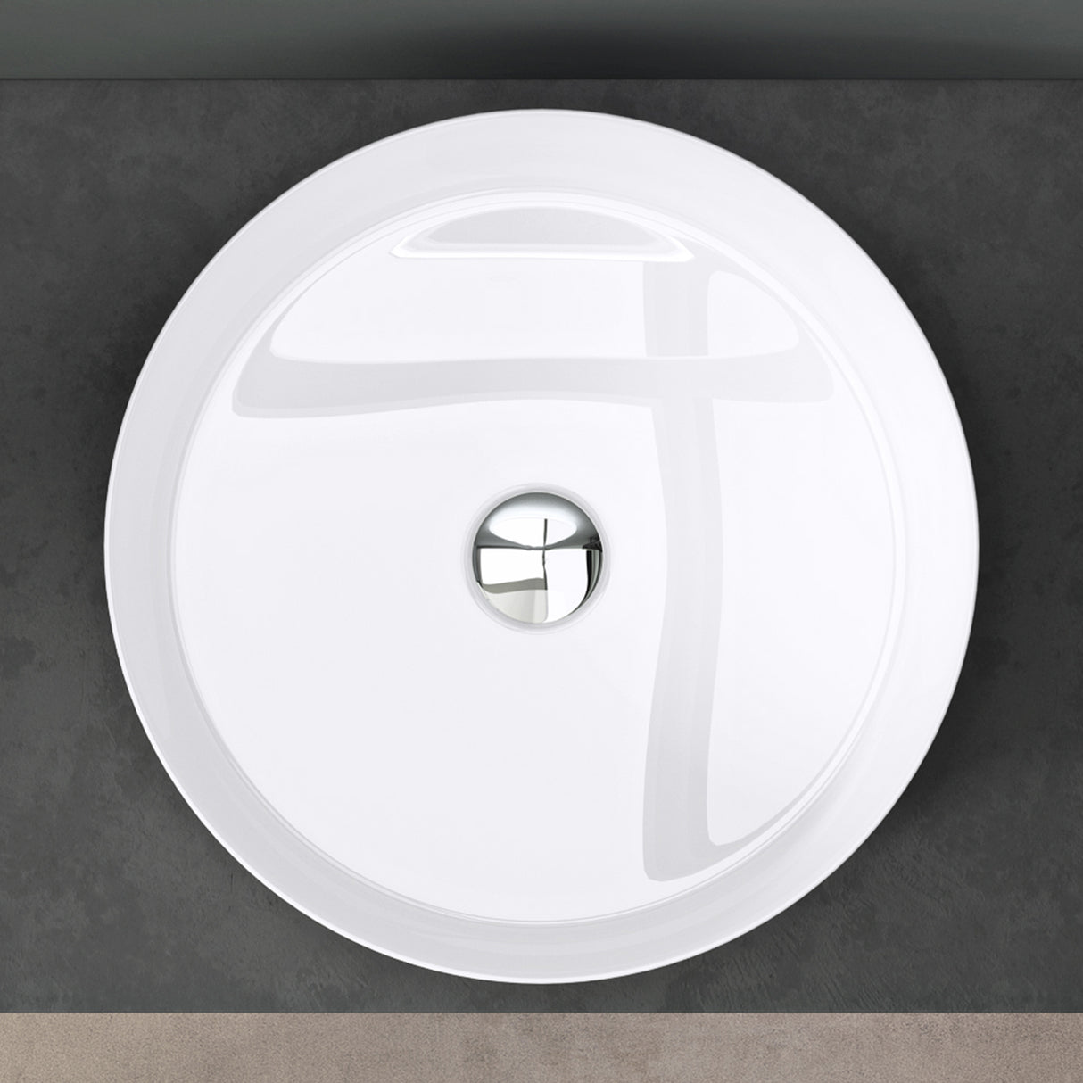 glasvilla Waschbecken Aufsatzwaschbecken Waschschale Rund Waschbecken aus Keramik mit Nano-Beschichtung Brüssel203