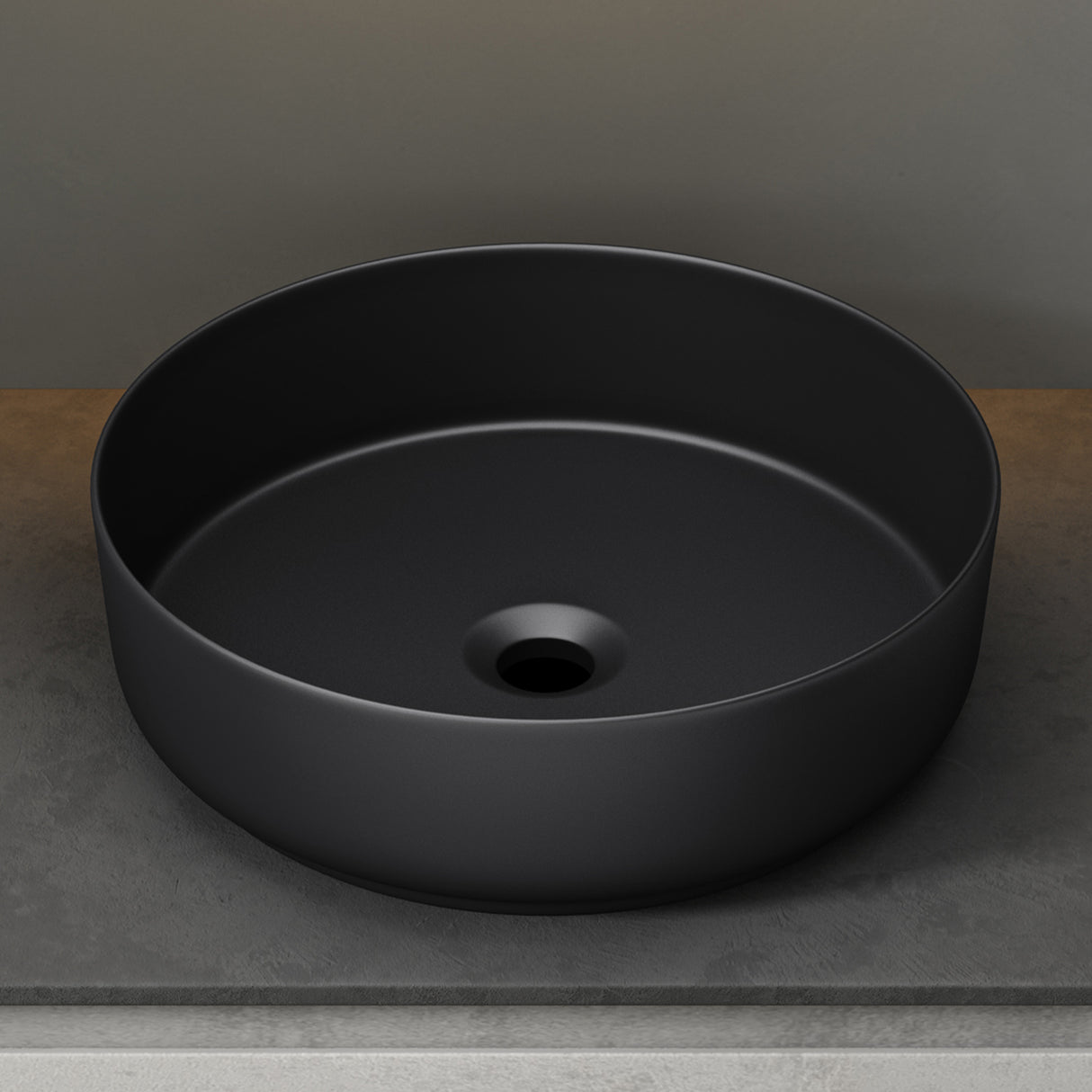 glasvilla Waschbecken Aufsatzwaschbecken Waschschale Rund Waschbecken aus Keramik mit Nano-Beschichtung Brüssel203
