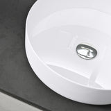 glasvilla Waschbecken Aufsatzwaschbecken Waschschale Rund Waschbecken aus Keramik mit Nano-Beschichtung Brüssel203