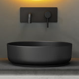 glasvilla Waschbecken Aufsatzwaschbecken Waschschale Rund Waschbecken aus Keramik mit Nano-Beschichtung Brüssel203