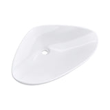 glasvilla Waschbecken Aufsatzwaschbecken Waschschale Aufsatzwaschtisch aus Keramik Aufsatzschale in weiß inkl. Nano-Beschichtung Brüssel215