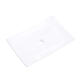 glasvilla Waschbecken Aufsatzwaschbecken, Keramik,weiß mit Nano-Beschichtung Brüssel5096