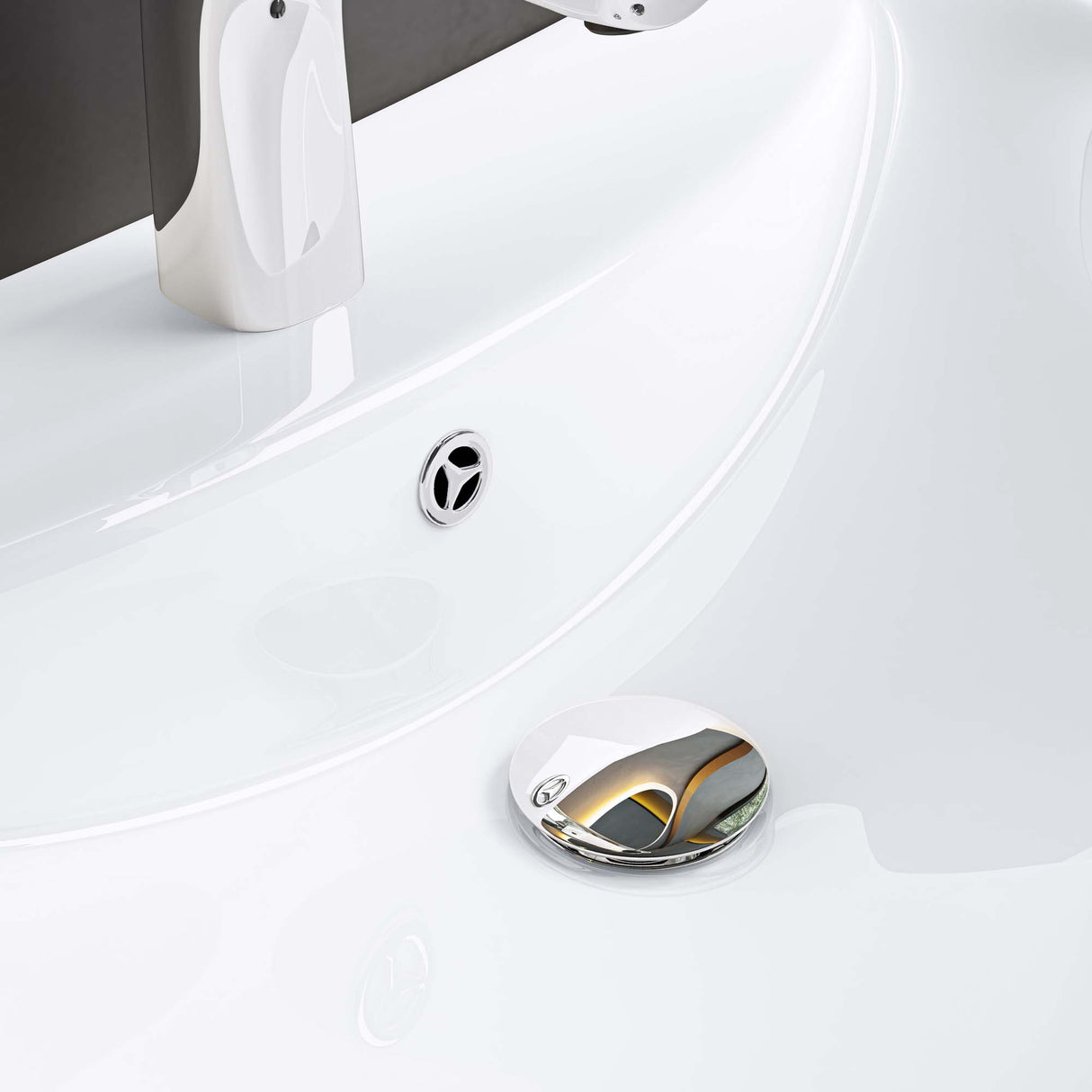 glasvilla Waschbecken Aufsatzwaschbecken Hängewaschbecken BTH: 60x44x18cm Weiß aus Keramik inkl. Nano-Beschichtung Brüssel709