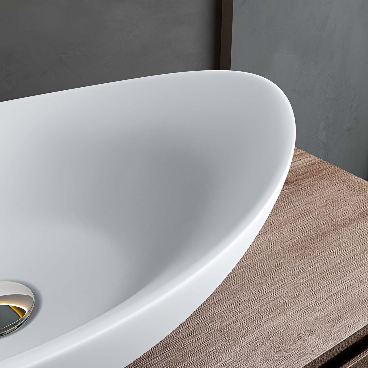 glasvilla Waschbecken Aufsatzwaschbecken Oval aus Keramik 59x38cm Waschschale Waschtisch mit Nano-Beschichtung Br818