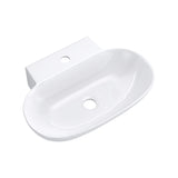 glasvilla Waschbecken Aufsatzwaschbecken Hängewaschbecken BTH: 56x39,5x12,5cm Weiß aus Keramik inkl. Nano-Beschichtung Brüssel899