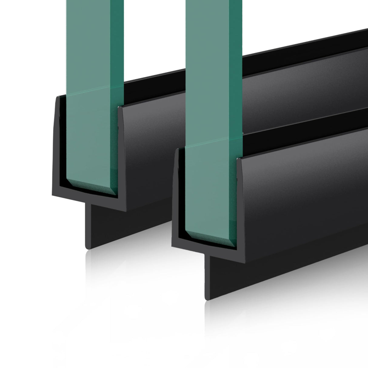 glasvilla Duschdichtung PVC | Duschtürdichtung für 6 - 8mm Glasstärke | Ersatzdichtung für Duschtüren & Duschkabinen