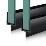 glasvilla Duschdichtung PVC | Duschtürdichtung für 6 - 8mm Glasstärke | Ersatzdichtung für Duschtüren & Duschkabinen