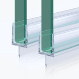glasvilla Duschdichtung PVC | Duschtürdichtung für 6 - 8mm Glasstärke | Ersatzdichtung für Duschtüren & Duschkabinen