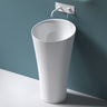 Lavabo Glasvilla, lavabo sur pied en résine minérale moulée, meuble vasque, colonne sur pied Colossum33