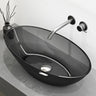 glasvilla Waschbecken Aufsatzwaschbecken aus Kunstharz Waschschale Handwaschbecken Oval 63x34x17cm ohne Hahnloch und Überlauf Coloria02