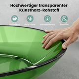glasvilla Waschbecken Aufsatzwaschbecken aus Kunstharz Waschschale Handwaschbecken Oval 63x34x17cm ohne Hahnloch und Überlauf Coloria02