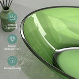 glasvilla Waschbecken Aufsatzwaschbecken aus Kunstharz Waschschale Handwaschbecken Oval 63x34x17cm ohne Hahnloch und Überlauf Coloria02
