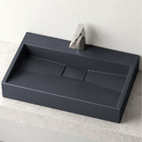 glasvilla Lavabo da Appoggio da Marmo fuso Lavabo Bagno Sospeso Lavandino Bagno Rettangolare Scarico Incluso Colossum19