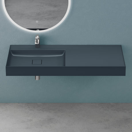 glasvilla Waschbecken Aufsatzwaschbecken Hängewaschbecken Mineralguss Rechteckig Waschplatz Col630