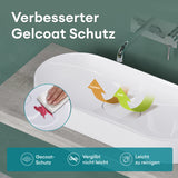 glasvilla Waschbecken Aufsatzwaschbecken Waschschale aus Mineralguss inkl. Nano-Versiegelung Col826