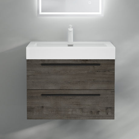 glasvilla Badmöbel-Set Waschbeckenunterschrank Waschtisch mit Unterschrank inkl. Mineralguss-Waschbecken Quadratto
