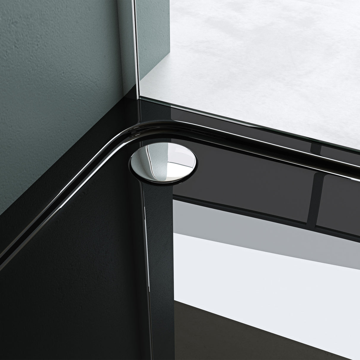 glasvilla Duschwanne Duschtasse aus Sanitäracryl Fünfeckig Faro5