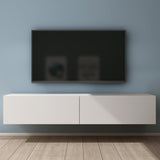 Glasvilla Design – Mueble TV suspendido con cierre suave y tirador oculto (Fernsehschrank02)