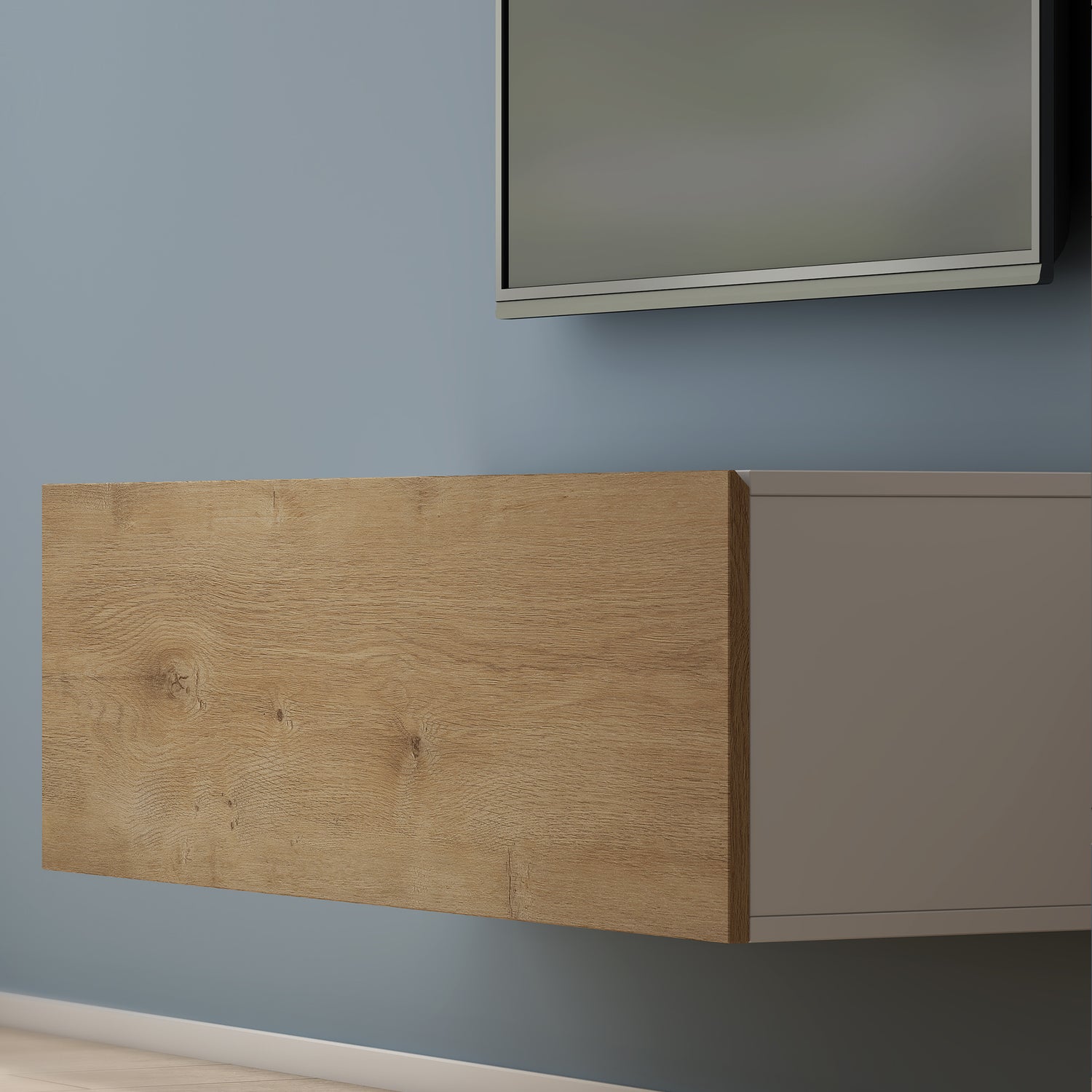 glasvilla Fernsehtisch Fernsehschrank TV Schrank Verdeckter Griff mit Soft-Close Lowboard Hängeschrank für Wohnzimmer Fernsehschrank02