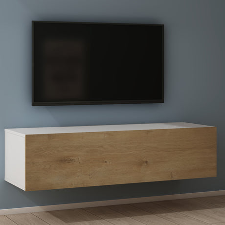 Glasvilla Design – Mueble TV suspendido con cierre suave y tirador oculto (Fernsehschrank02)