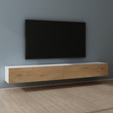 glasvilla Fernsehtisch Fernsehschrank TV Schrank Verdeckter Griff mit Soft-Close Lowboard Hängeschrank für Wohnzimmer Fernsehschrank02