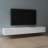 Glasvilla Design – Mueble TV suspendido con cierre suave y tirador oculto (Fernsehschrank02)