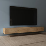 Glasvilla Design – Mueble TV suspendido con cierre suave y tirador oculto (Fernsehschrank02)