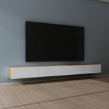 glasvilla Fernsehtisch Fernsehschrank TV Schrank Verdeckter Griff mit Soft-Close Lowboard Hängeschrank für Wohnzimmer Fernsehschrank02