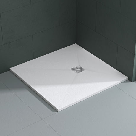 glasvilla Duschwanne Duschtasse aus Mineralguss Mineralgusswan DIN-Anschlüsse Geoma09