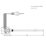glasvilla Heizstab mit Thermostat Elektroheizstab mit LCD Bildschirm Heizpatrone aus Edelstahl Heizelement für Badheizkörper Heizungen Handtuchhalter