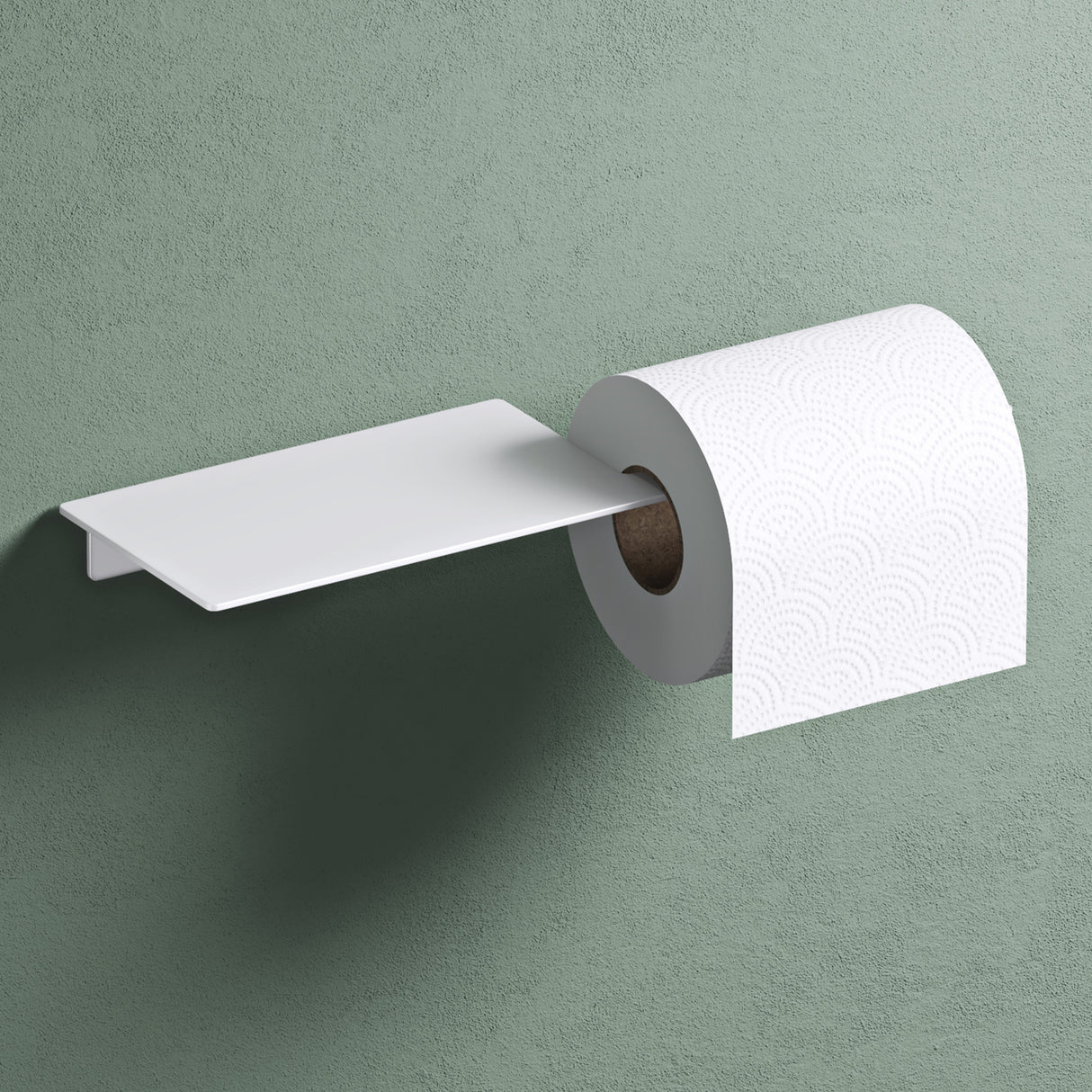 glasvilla Toilettenpapierhalter Klopapierhalter WC aus Edelstahl, Toilettenpapier Halterung Rollenhalter Lino-01