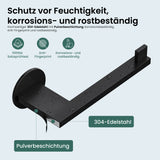 glasvilla Toilettenpapierhalter Klopapierhalter WC aus Edelstahl, Toilettenpapier Halterung Rollenhalter Lino-02+03+04