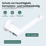 glasvilla Toilettenpapierhalter Klopapierhalter WC aus Edelstahl, Toilettenpapier Halterung Rollenhalter Lino-02+03+04