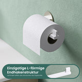 glasvilla Toilettenpapierhalter Klopapierhalter WC aus Edelstahl, Toilettenpapier Halterung Rollenhalter Lino-02+03+04