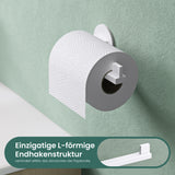 glasvilla Toilettenpapierhalter Klopapierhalter WC aus Edelstahl, Toilettenpapier Halterung Rollenhalter Lino-02+03+04