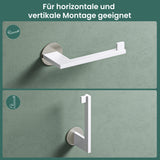 glasvilla Toilettenpapierhalter Klopapierhalter WC aus Edelstahl, Toilettenpapier Halterung Rollenhalter Lino-02+03+04